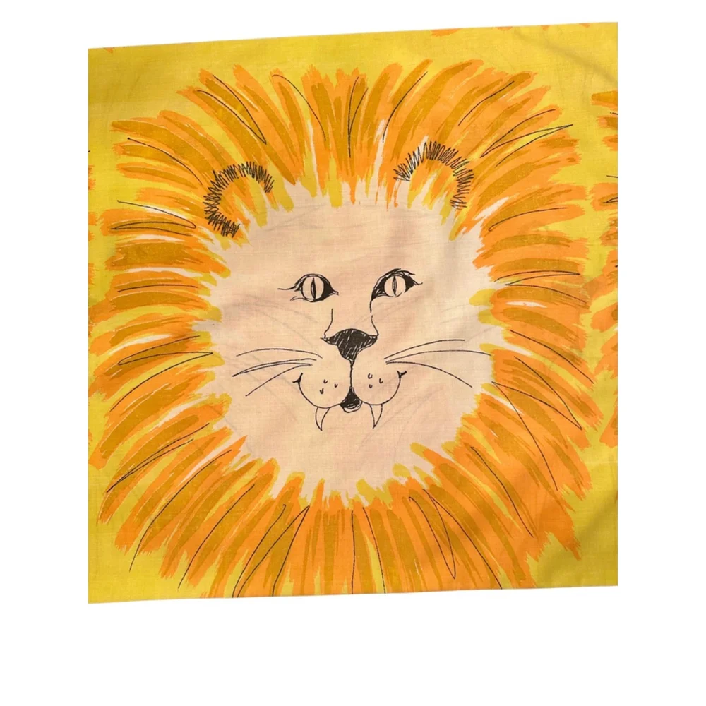 Vintage Cannon Monticello Lion Pillowcase 1970’s